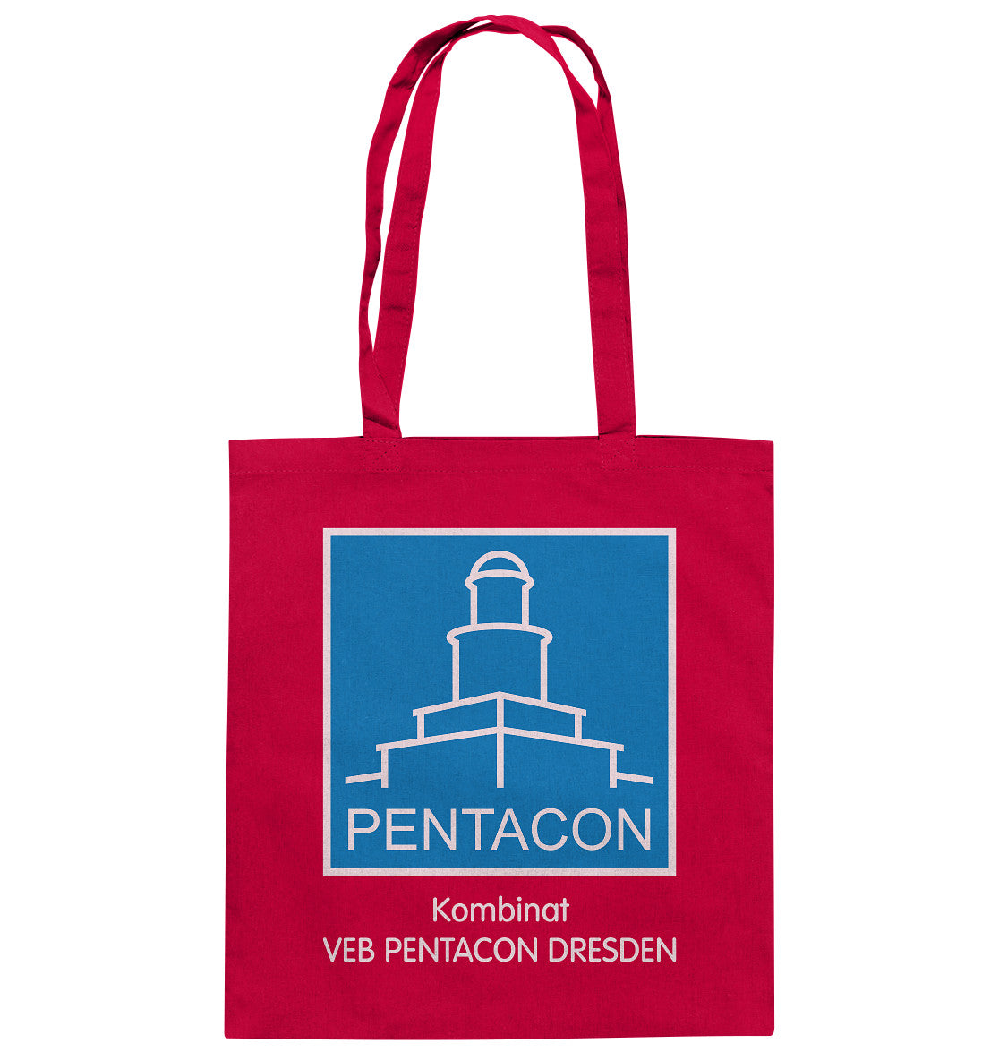DDR Ostalgie Baumwolltasche • KOMBINAT VEB PENTACON DRESDEN