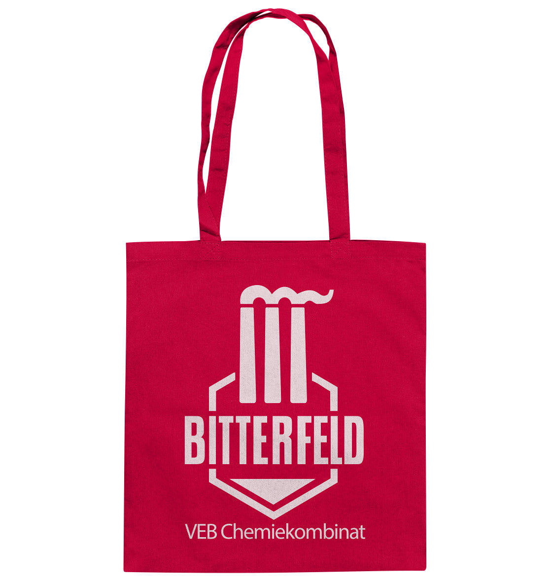 DDR Ostalgie Baumwolltasche • VEB CHEMIEKOMBINAT BITTERFELD