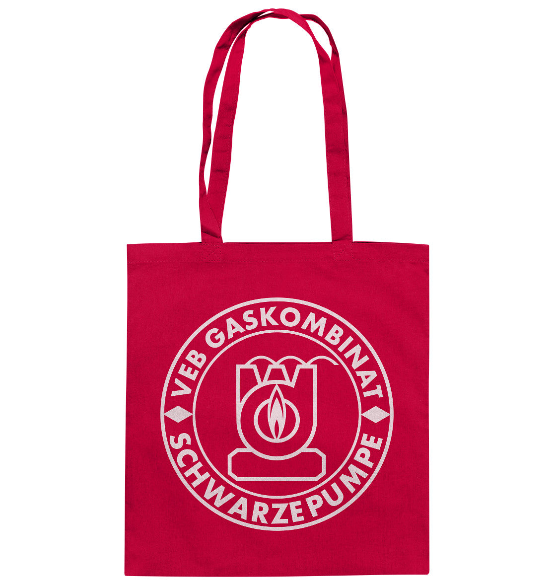 DDR Ostalgie Baumwolltasche • VEB GASKOMBINAT SCHWARZE PUMPE