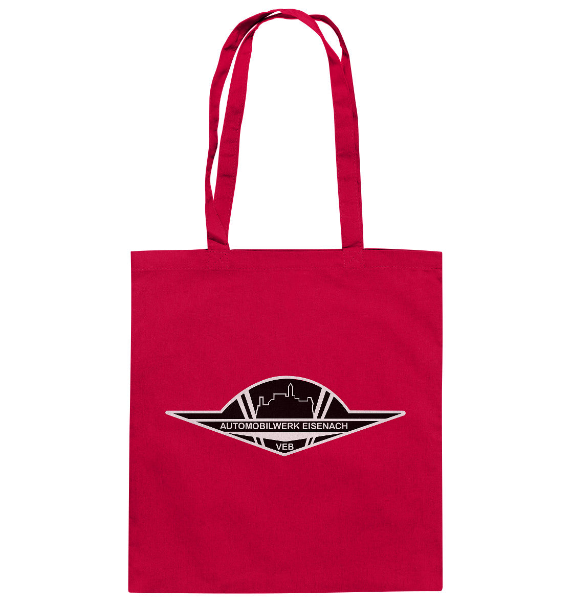 DDR Ostalgie Baumwolltasche • AUTOMOBILWERK EISENACH - monochrom