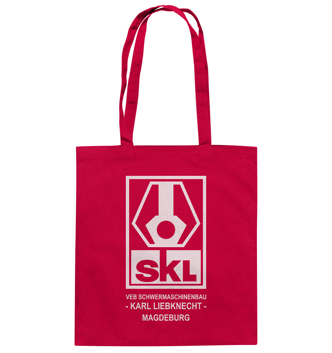 DDR Ostalgie Baumwolltasche • SKL KARL LIEBKNECHT MAGDEBURG