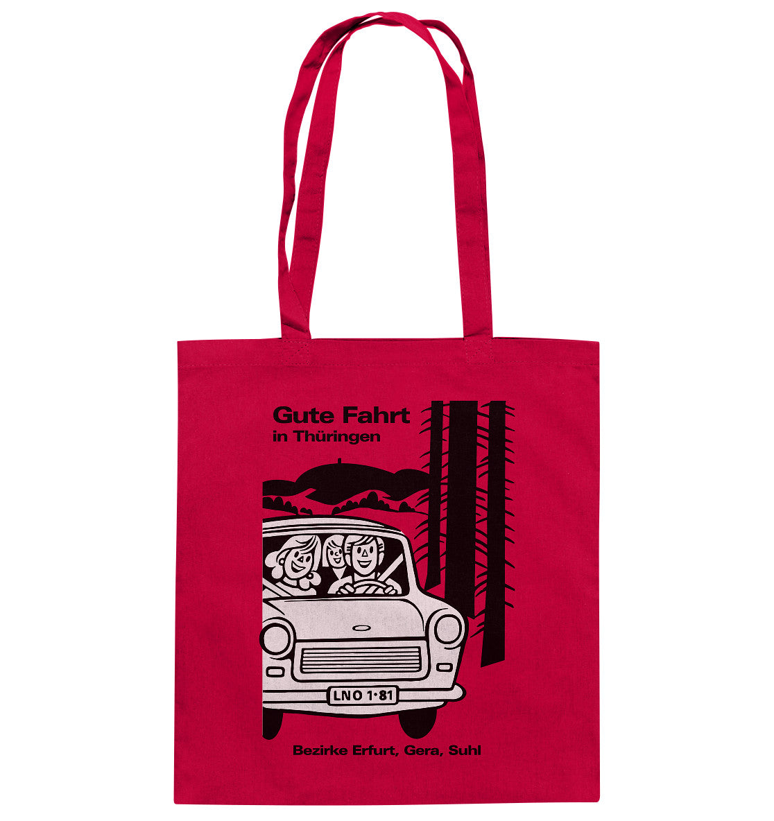 DDR Ostalgie Baumwolltasche • GUTE FAHRT IN THÜRINGEN
