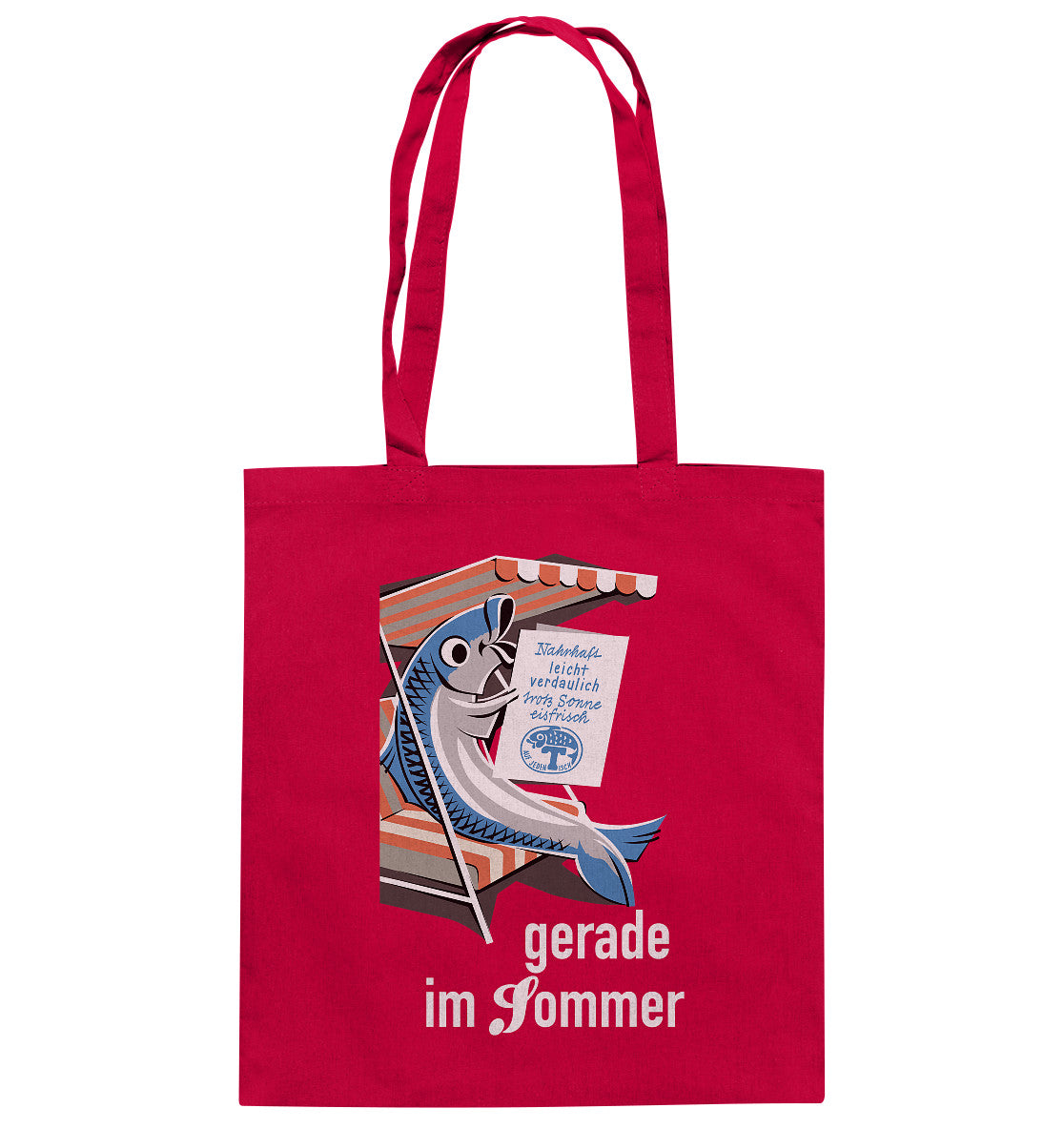 BAUMWOLLTASCHE • FISCH, FRISCH AUF JEDEN TISCH - GERADE IM SOMMER