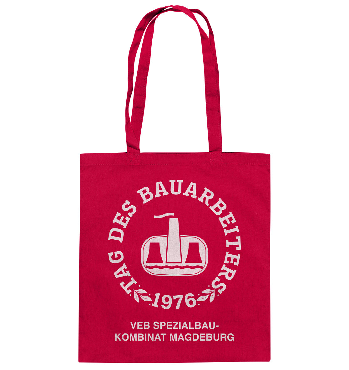 DDR Ostalgie Baumwolltasche • VEB SPEZIALBAUKOMBINAT MAGDEBURG
