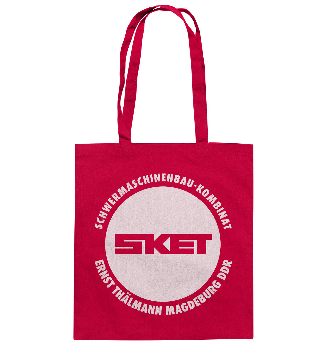 DDR Ostalgie Baumwolltasche • SKET ERNST THÄLMANN SCHWERMASCHINENKOMBINAT