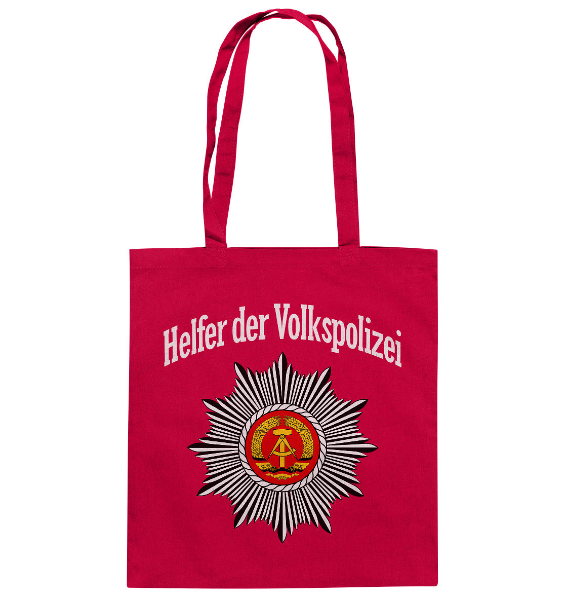 DDR Ostalgie Baumwolltasche • HELFER DER VOLKSPOLIZEI
