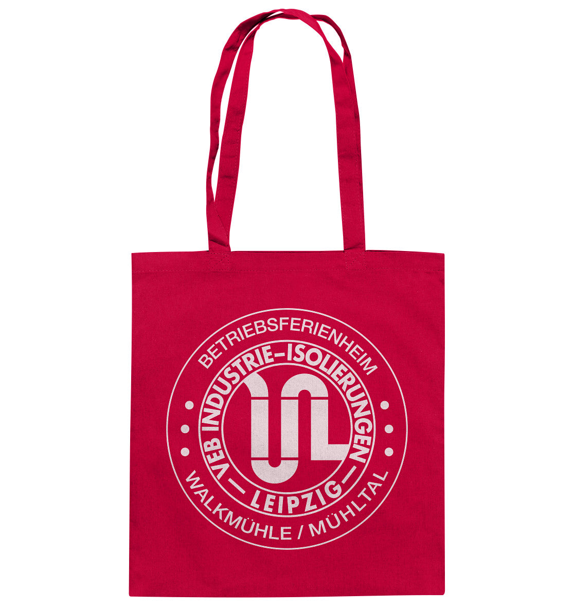DDR Ostalgie Baumwolltasche • BETRIEBSFERIENHEIM WALKMÜHLE LEIPZIG