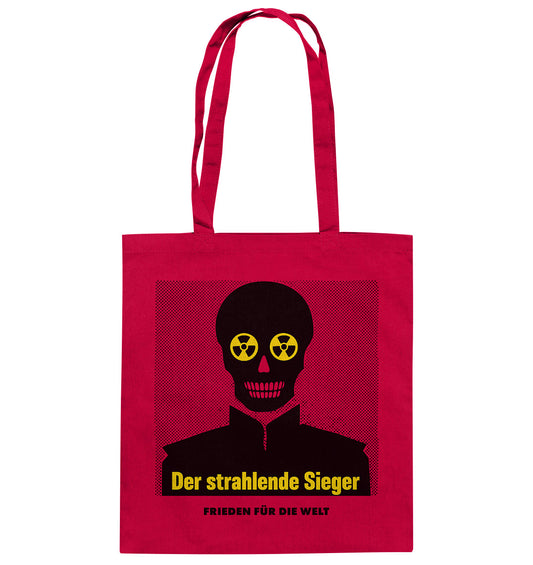 DDR Ostalgie Baumwolltasche • DER STRAHLENDE SIEGER - FRIEDEN FÜR DIE WELT!