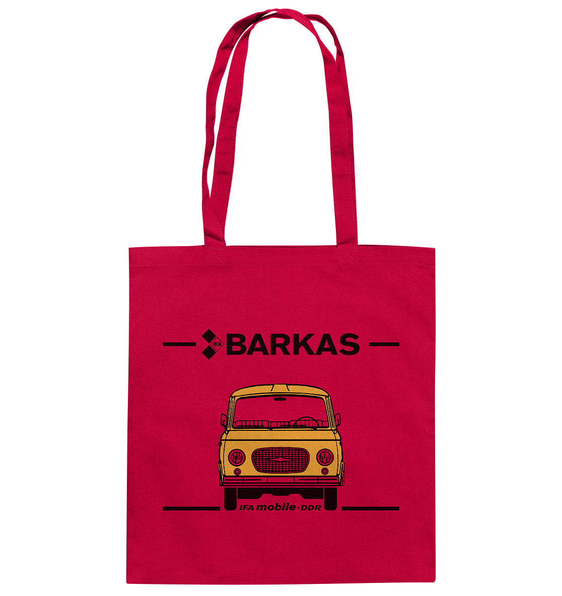DDR Ostalgie Baumwolltasche • IFA BARKAS