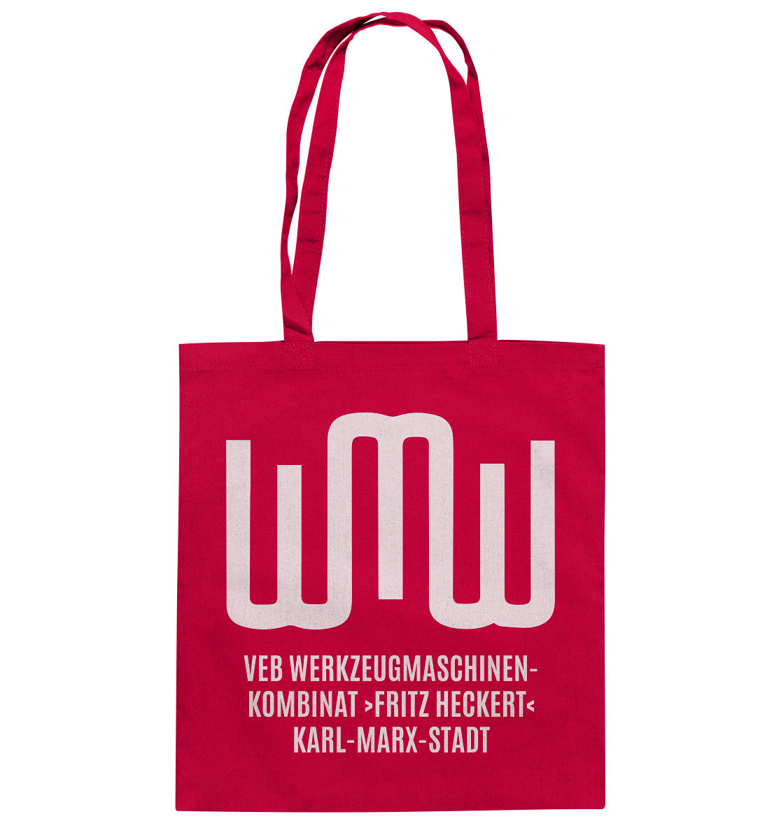 DDR Ostalgie Baumwolltasche • VEB FRITZ HECKERT KARL-MARX-STADT