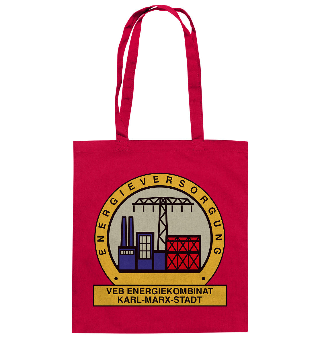 DDR Ostalgie Baumwolltasche • VEB ENERGIEKOMBINAT KARL-MARX-STADT