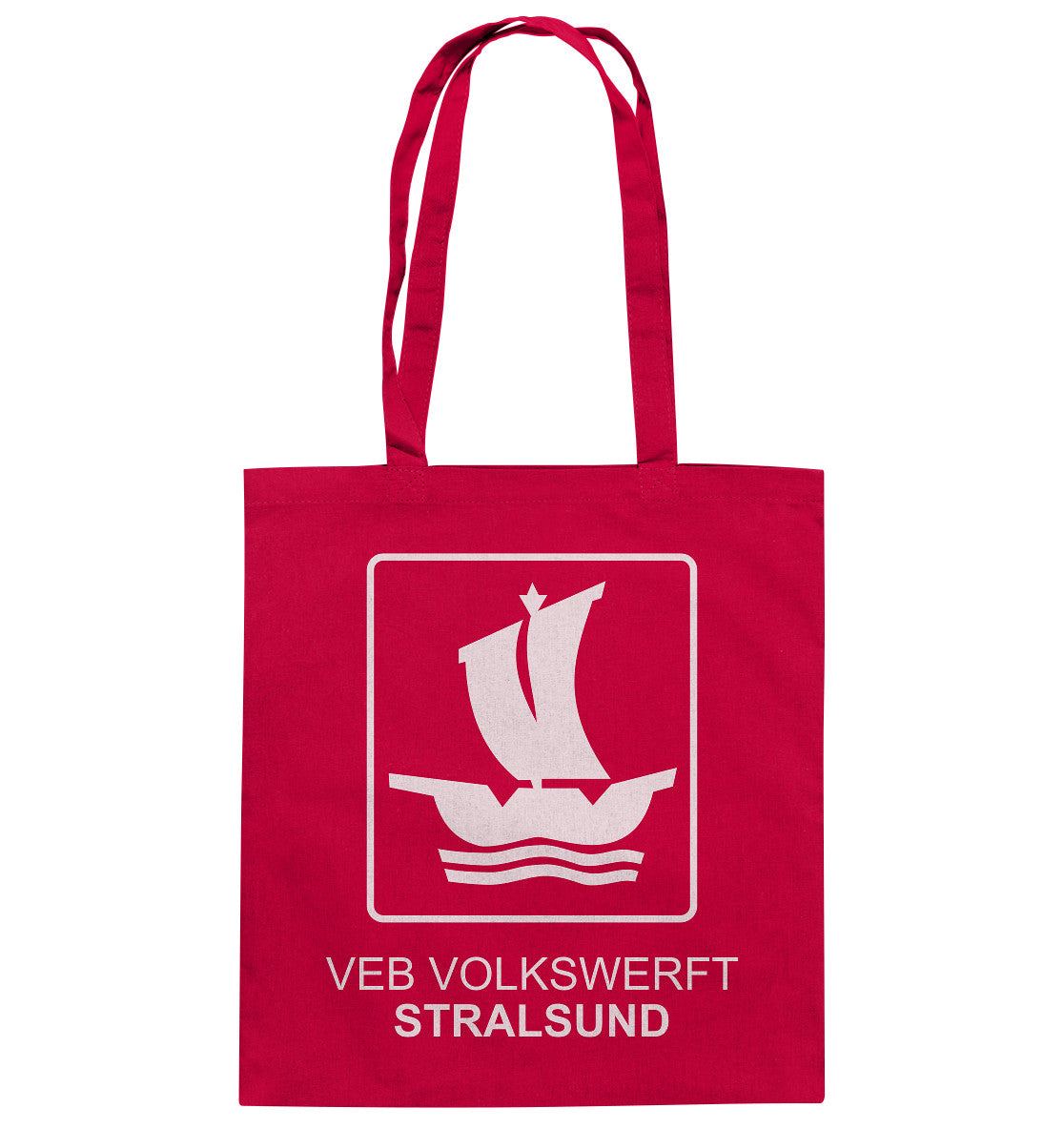 DDR Ostalgie Baumwolltasche • VEB VOLKSWERFT STRALSUND