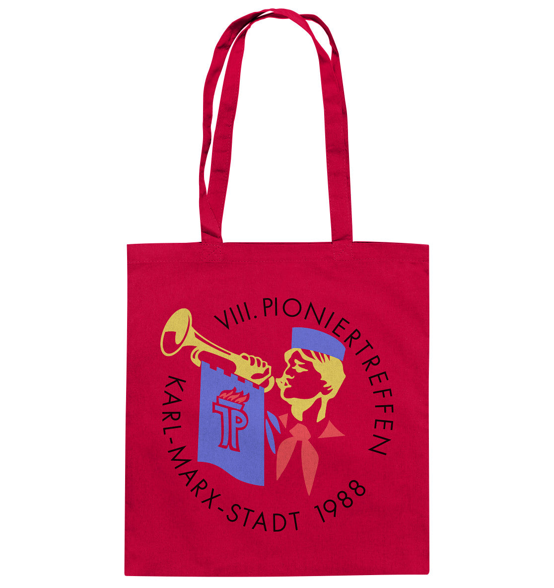 DDR Ostalgie Baumwolltasche • 8. PIONIERTREFFEN KARL-MARX-STADT - HELL