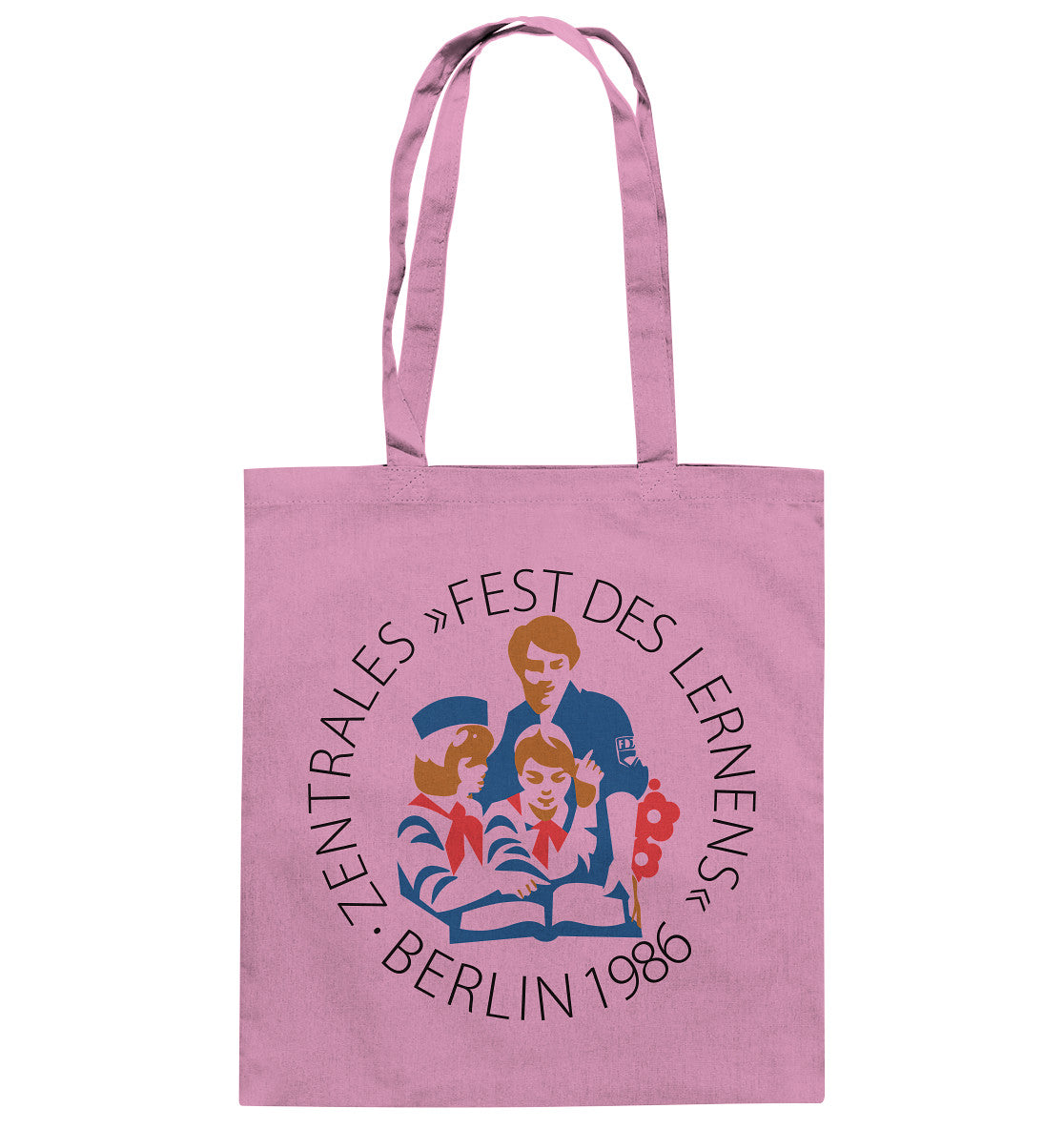 DDR Ostalgie Baumwolltasche • FEST DES LERNENS, BERLIN 1986