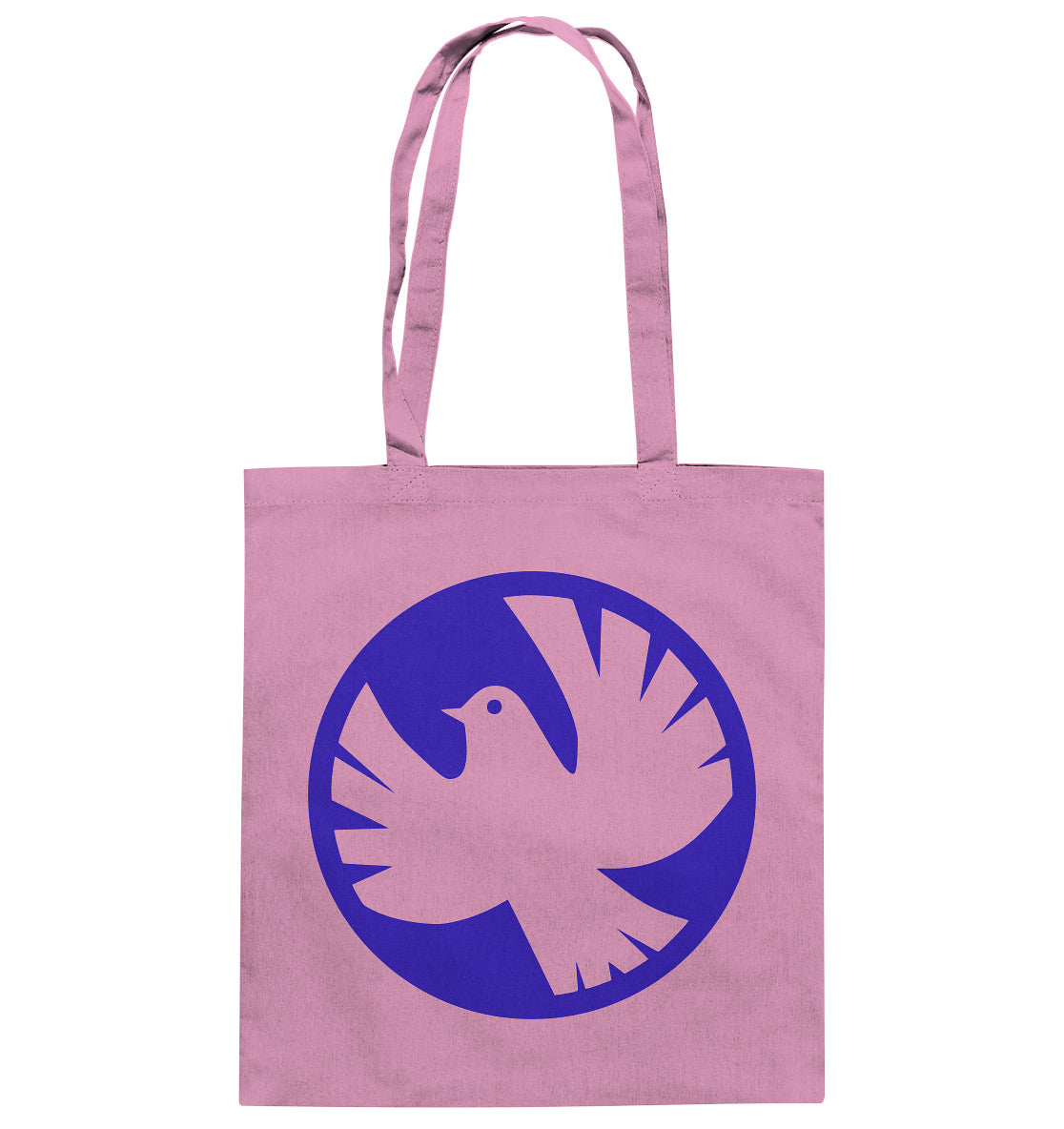 DDR Ostalgie Baumwolltasche • ROCK FÜR DIEN FRIEDEN - TAUBE - hell