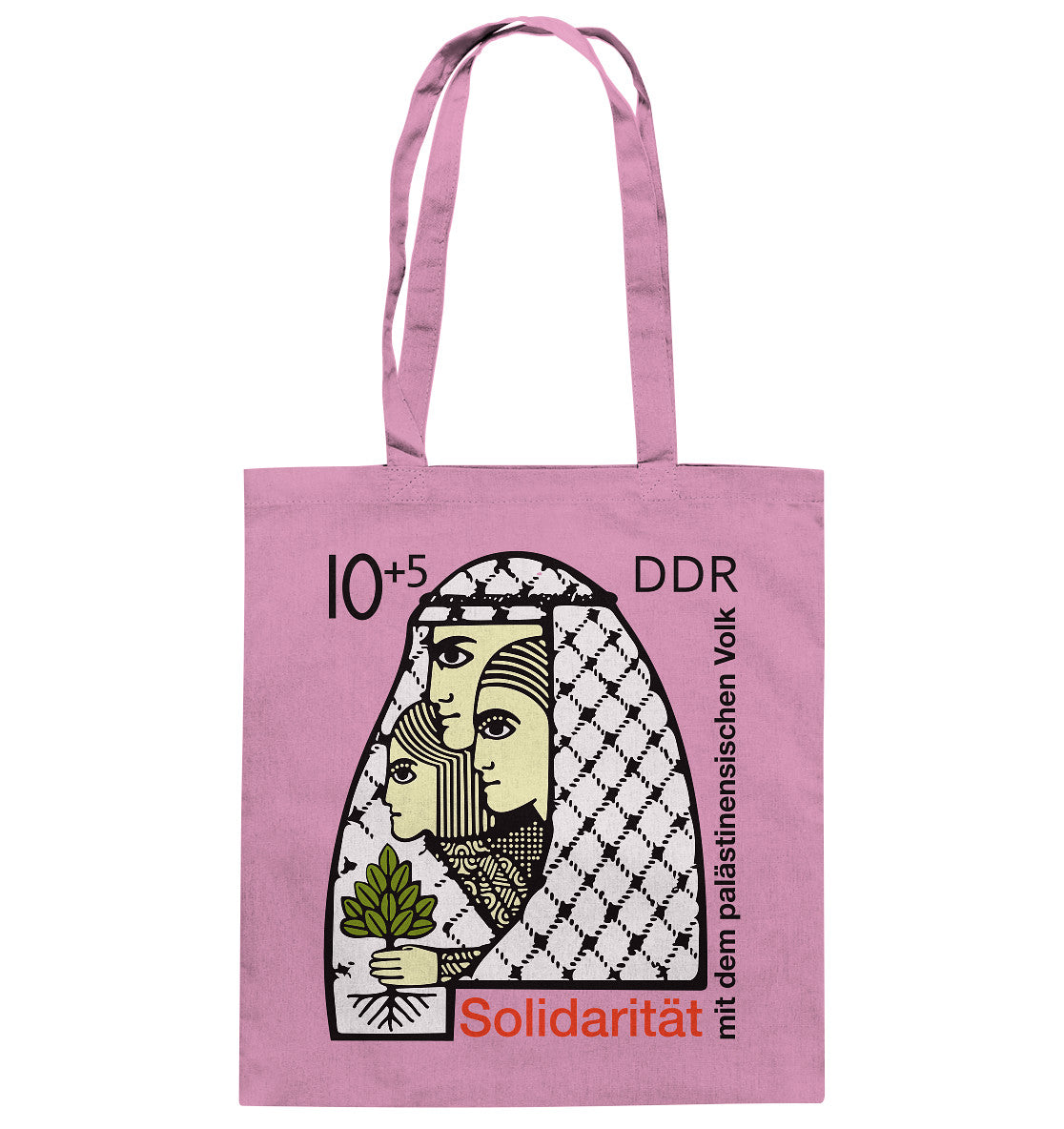 DDR Ostalgie Baumwolltasche • SOLIDARITÄT MIT DEM PALÄSTINENSISCHEN VOLK