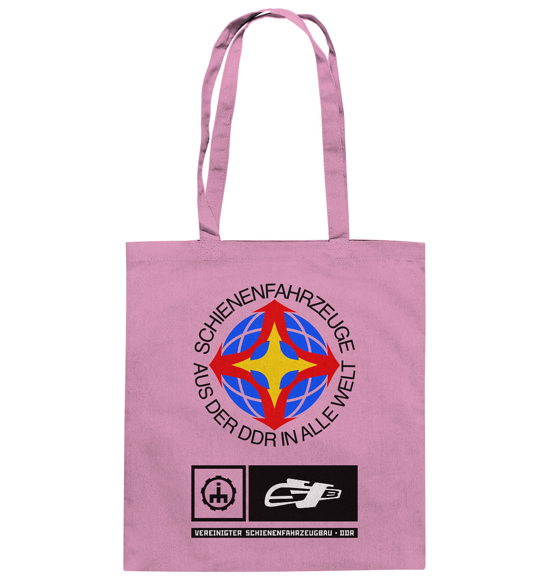 DDR Ostalgie Baumwolltasche • VEREINIGTER SCHIENENFAHRZEUGBAU DDR