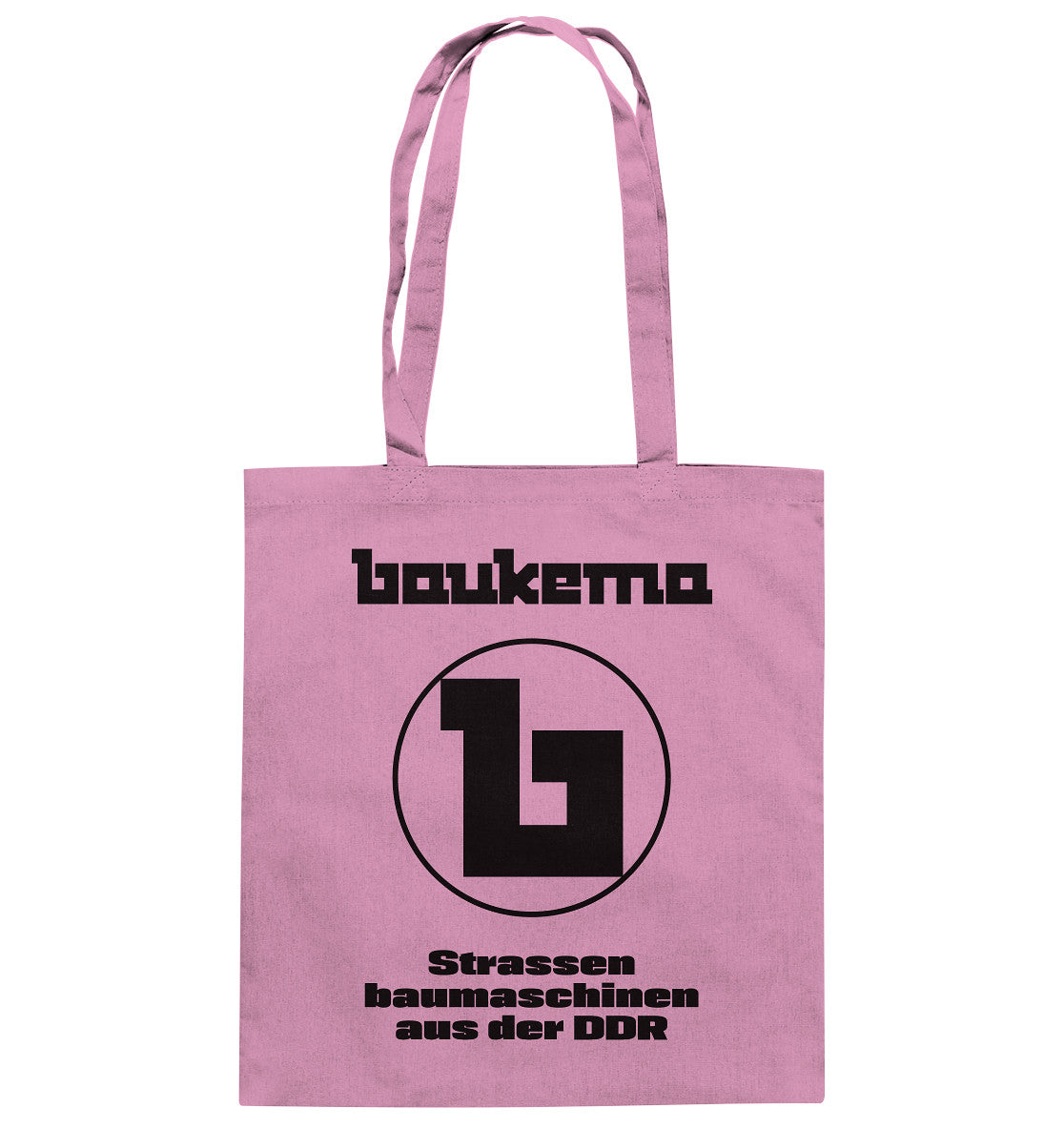 DDR Ostalgie Baumwolltasche • BAUKEMA STRASSENBAUMASCHINEN - hell