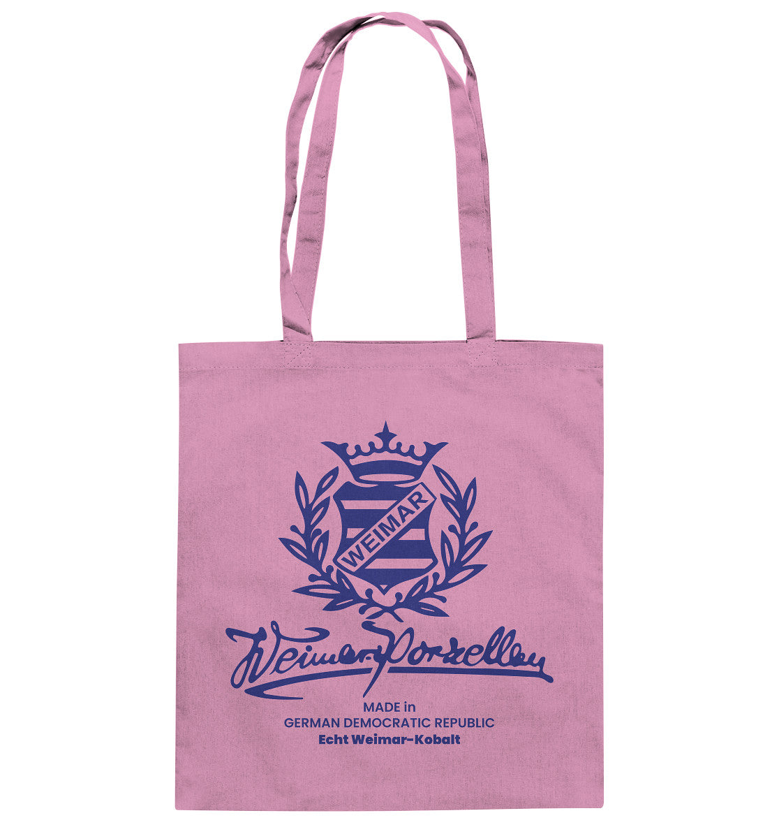 DDR Ostalgie Baumwolltasche • WEIMAR-PORZELLAN BLANKENHAIN