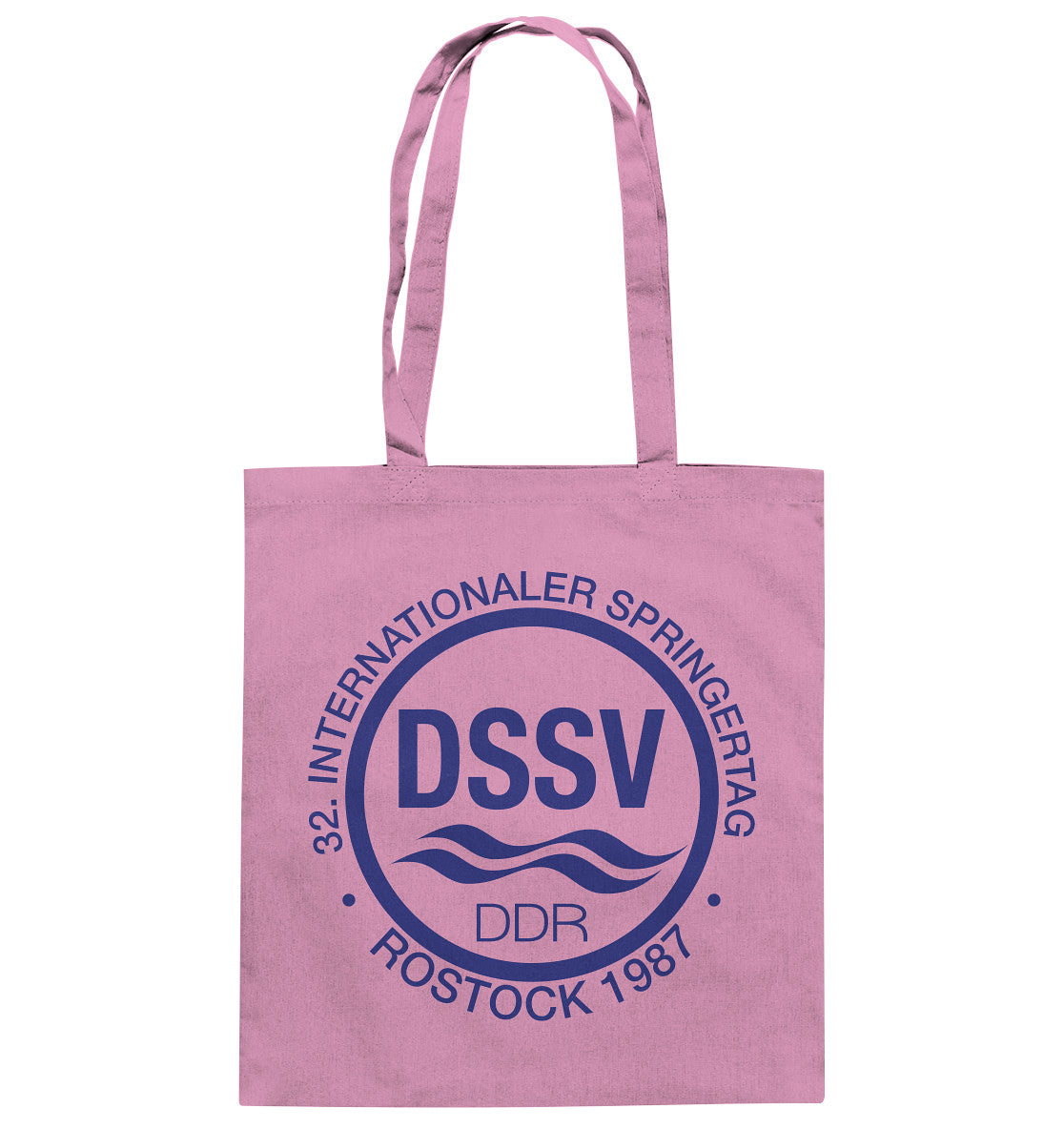 DDR Ostalgie Baumwolltasche • INTERNATIONALER SPRINGERTAG - ROSTOCK 1987 - hell