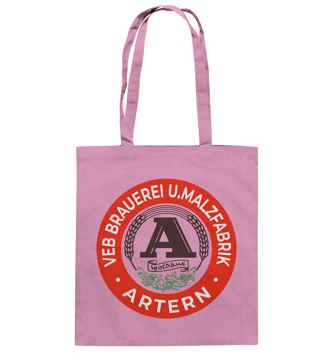 DDR Ostalgie Baumwolltasche • VEB BRAUEREI ARTERN GOLDAUE