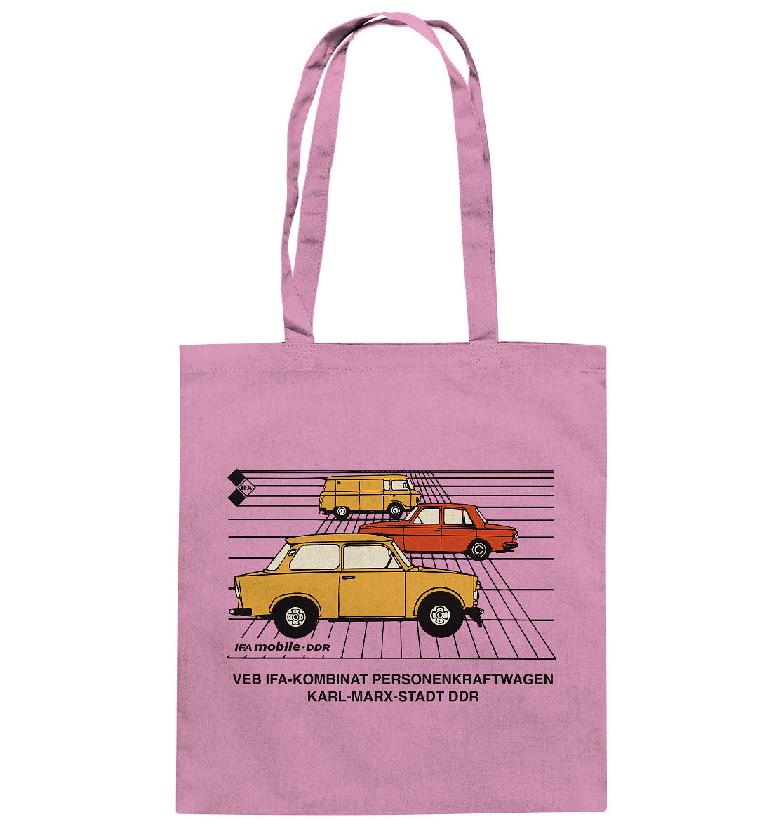 DDR Ostalgie Baumwolltasche • IFA MOBILE DDR - ORIGINALWERBUNG