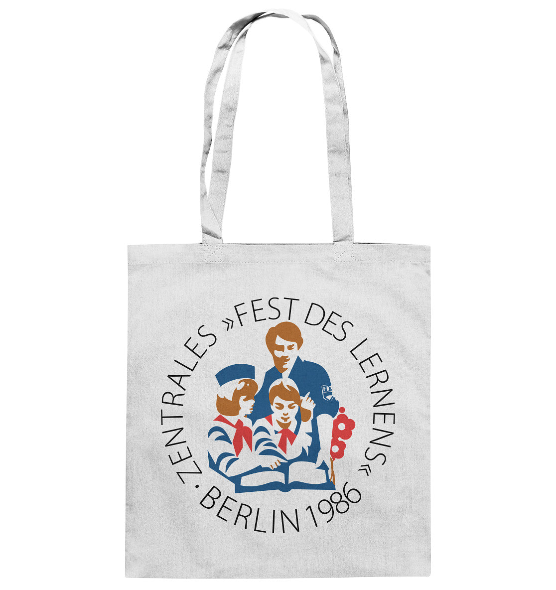 DDR Ostalgie Baumwolltasche • FEST DES LERNENS, BERLIN 1986
