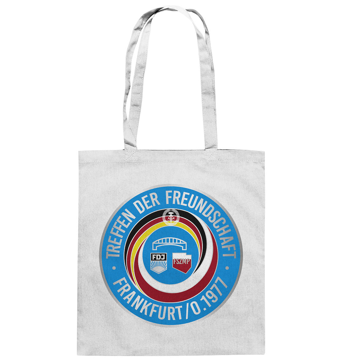 DDR Ostalgie Baumwolltasche • TREFFEN DER FREUNDSCHAFT - JUGEND DER DDR & VR POLEN 1977