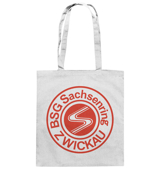 DDR Ostalgie Baumwolltasche • SACHSENRING ZWICKAU - HELL
