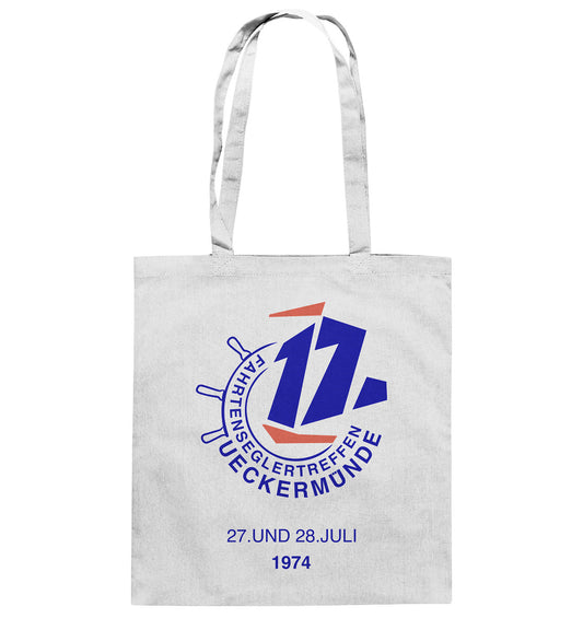 DDR Ostalgie Baumwolltasche • FAHRTENSEGLERTREFFEN UCKERMÜNDE 1974 - hell