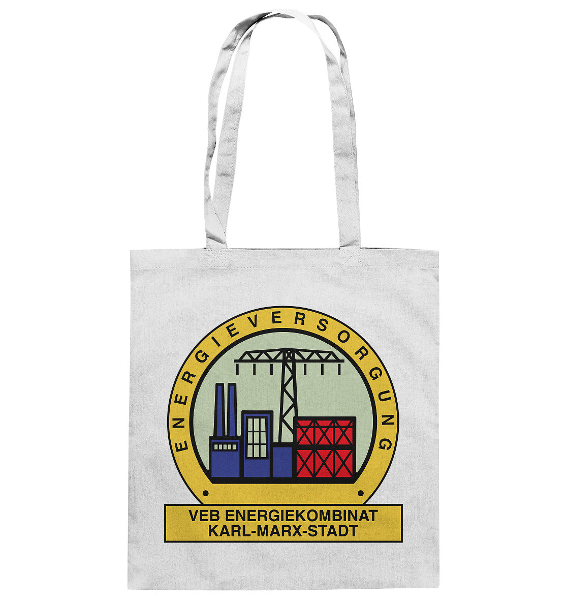 DDR Ostalgie Baumwolltasche • VEB ENERGIEKOMBINAT KARL-MARX-STADT