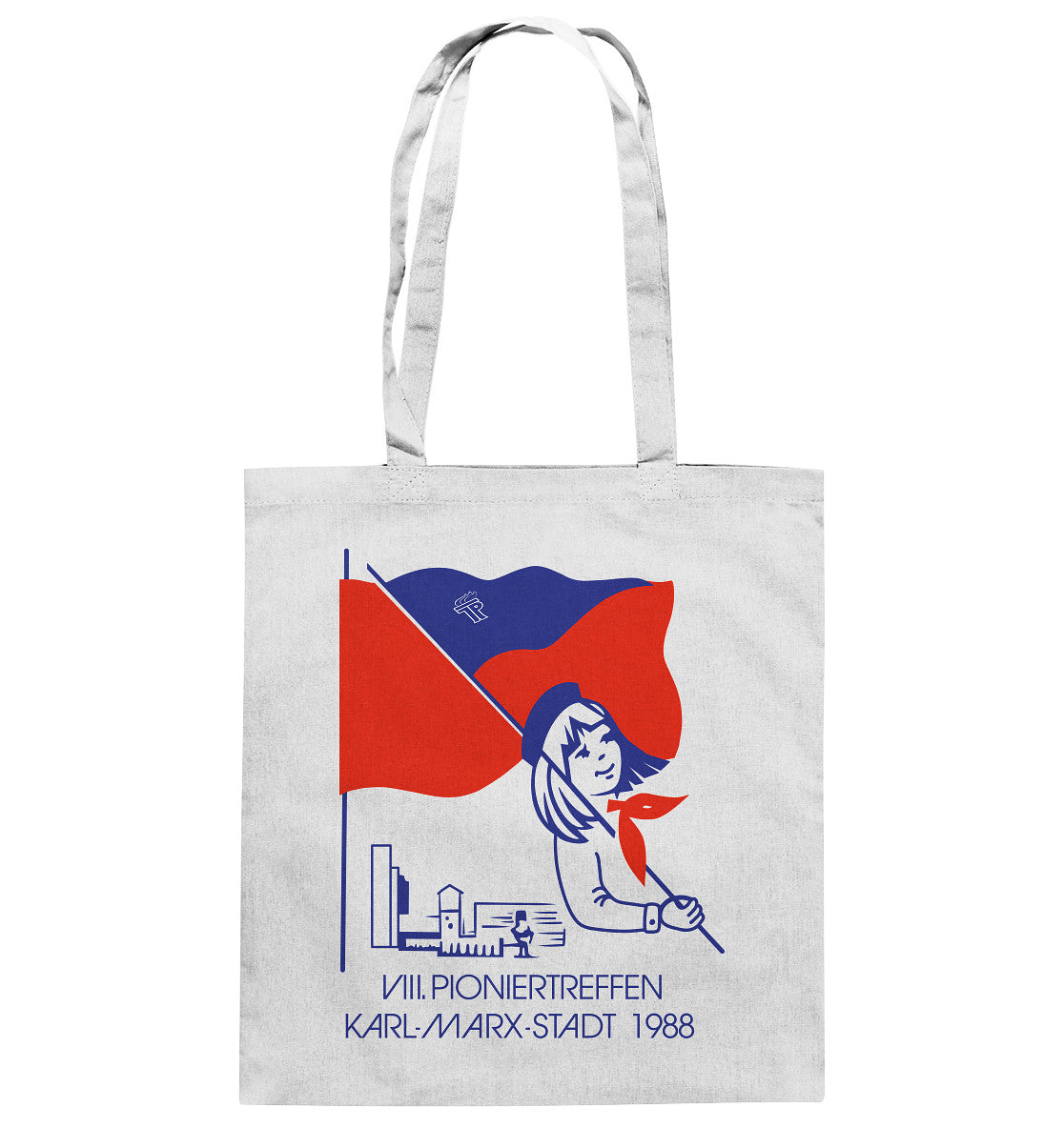 DDR Ostalgie Baumwolltasche • 8. PIONIERTREFFEN KARL-MARX-STADT 1988