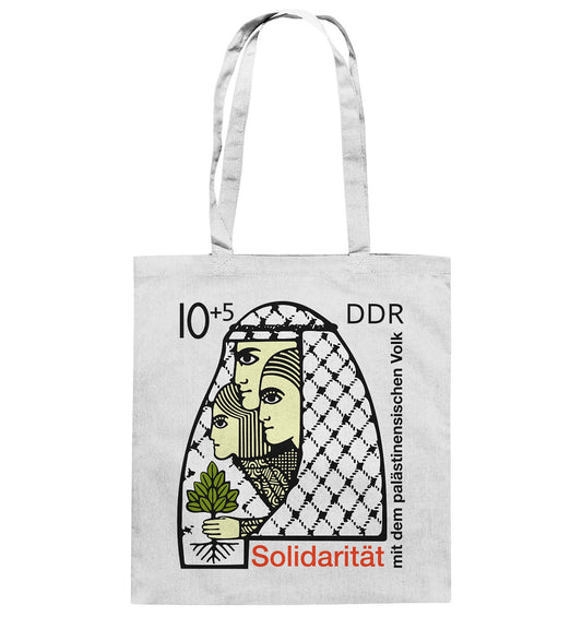 DDR Ostalgie Baumwolltasche • SOLIDARITÄT MIT DEM PALÄSTINENSISCHEN VOLK