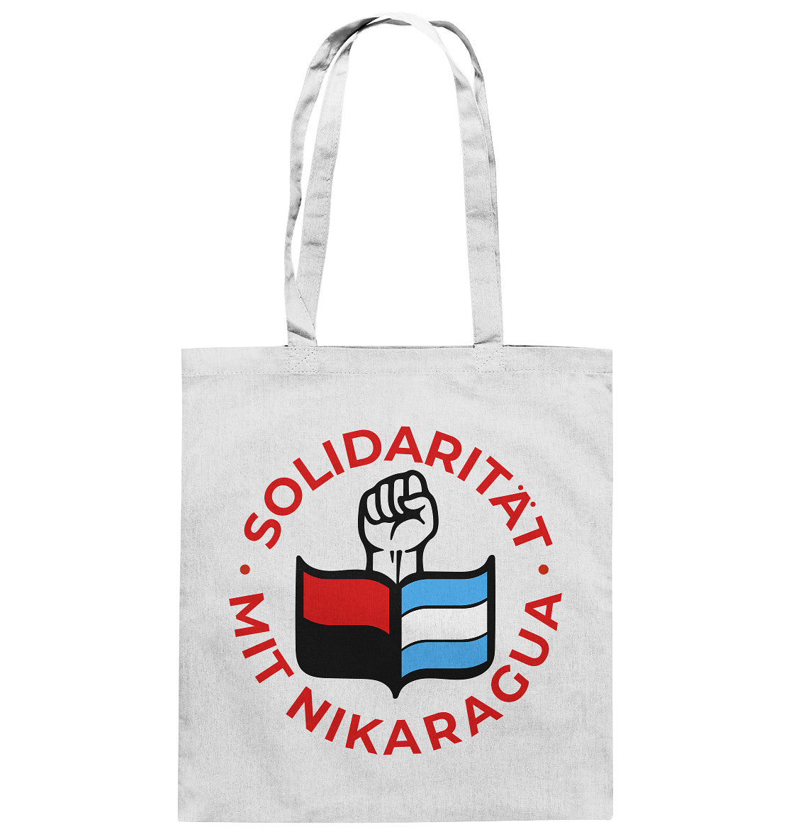 DDR Ostalgie Baumwolltasche • SOLIDARITÄT MIT NIKARAGUA
