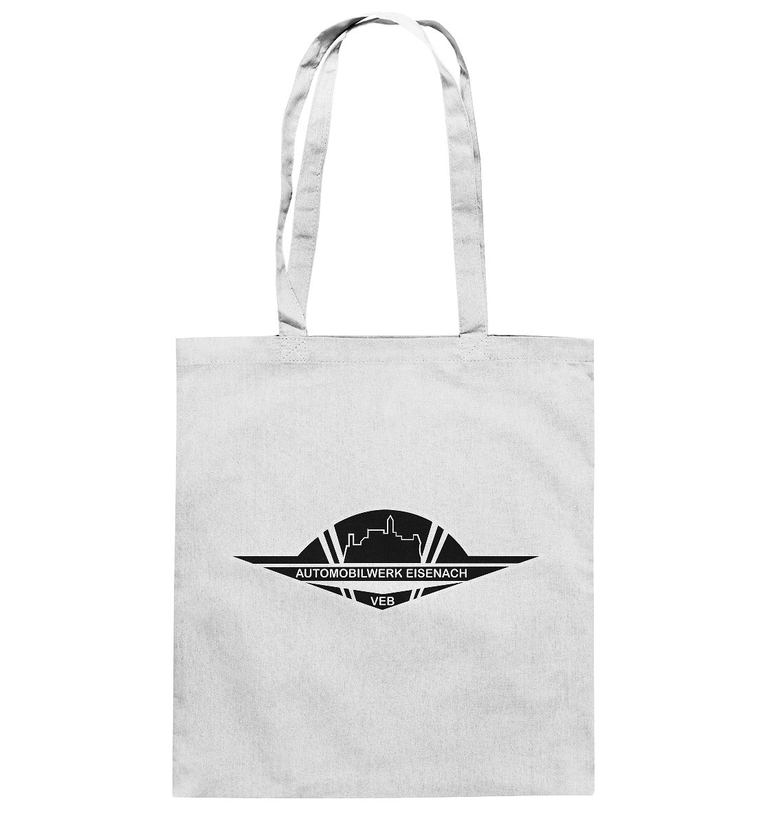 DDR Ostalgie Baumwolltasche • AUTOMOBILWERK EISENACH - monochrom