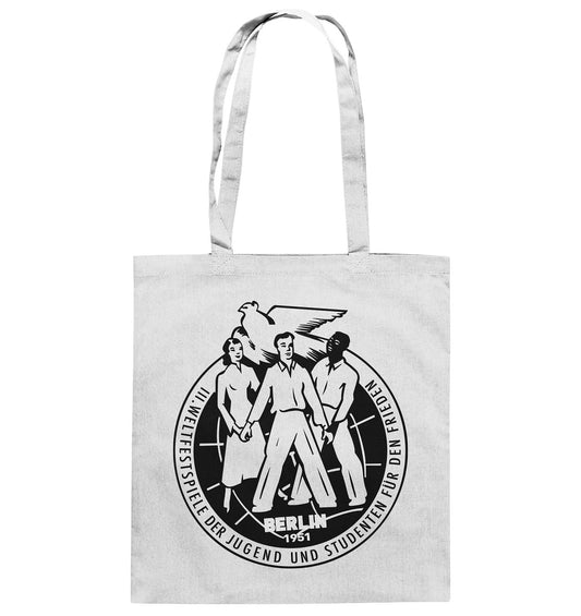 DDR Ostalgie Baumwolltasche • 3. WELTFESTSPIELE DER JUGEND 1951