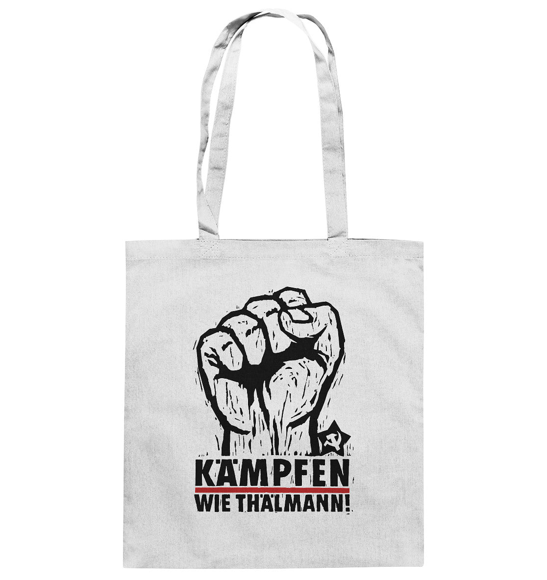 DDR Ostalgie Baumwolltasche • KÄMPFEN WIE THÄLMANN! (DDR-ORIGINAL-PLAKAT)