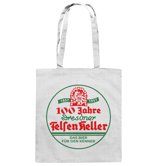 DDR Ostalgie Baumwolltasche • 100 JAHRE DRESDNER FELSENKELLER BIER