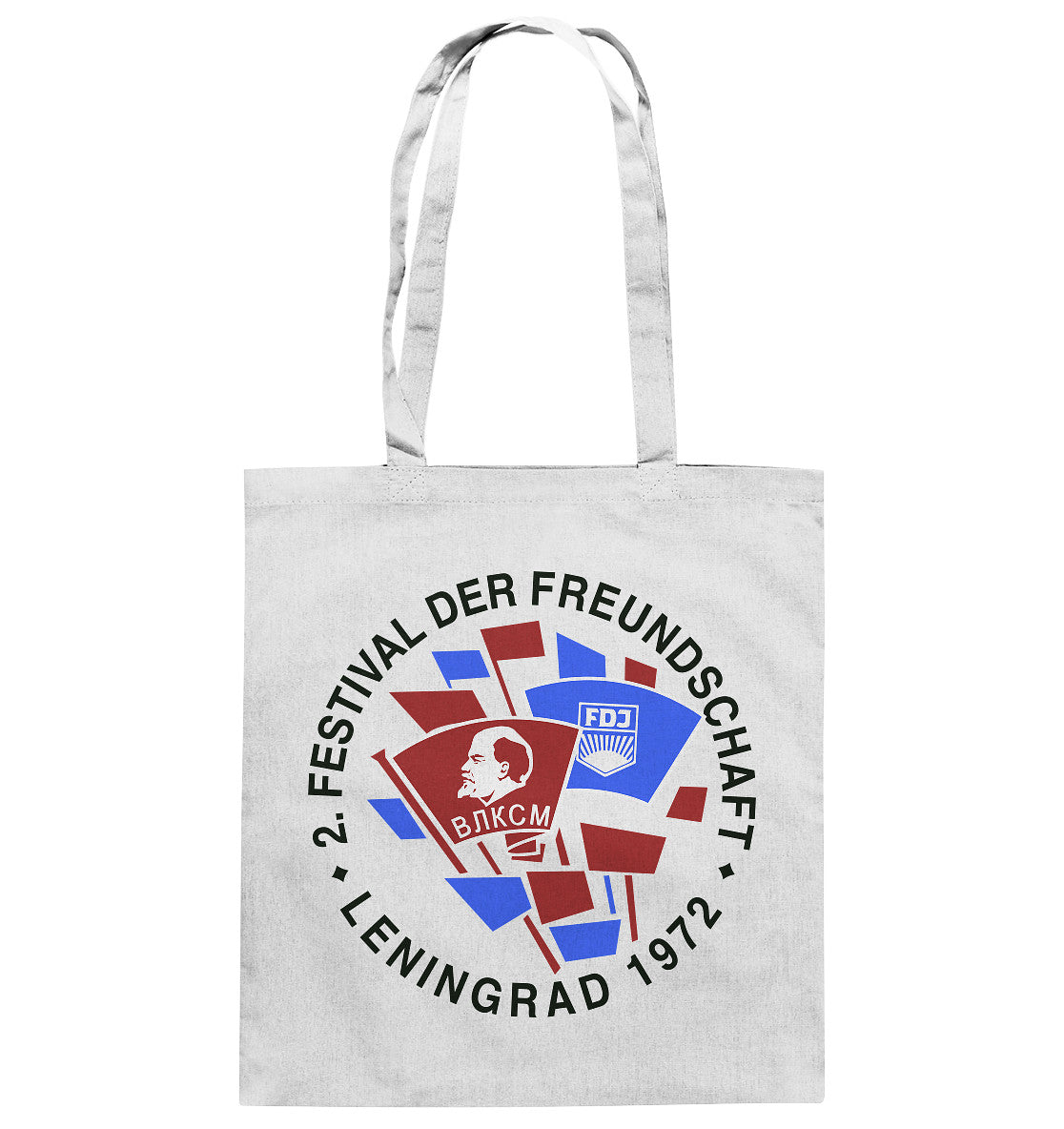 DDR Ostalgie Baumwolltasche • 2. FESTIVAL DER FREUNDSCHAFT - LENINGRAD