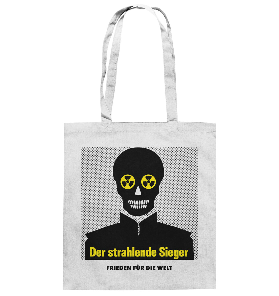 DDR Ostalgie Baumwolltasche • DER STRAHLENDE SIEGER - FRIEDEN FÜR DIE WELT!