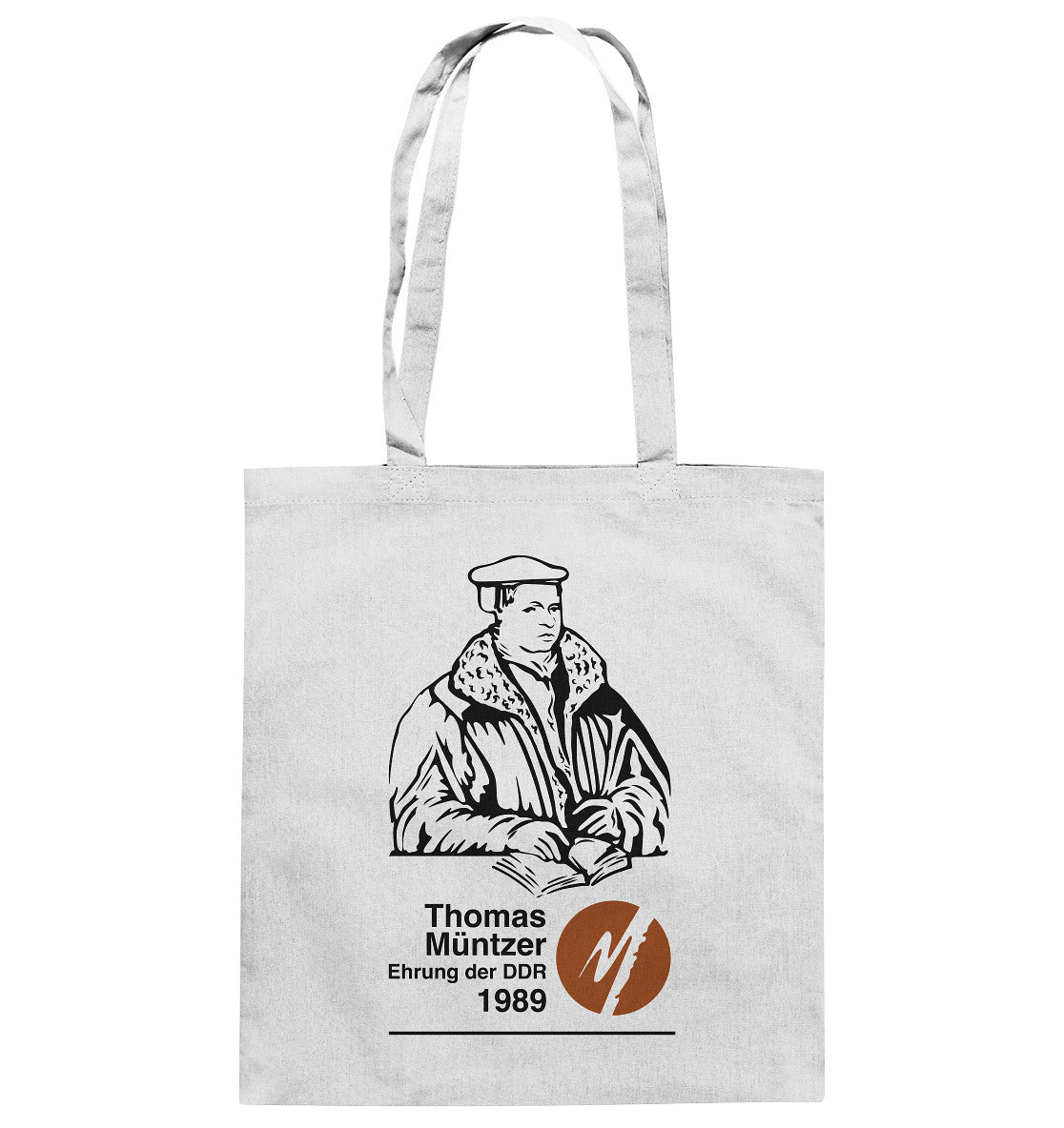 DDR Ostalgie Baumwolltasche • THOMAS MÜNTZER - EHRUNG DER DDR 1990