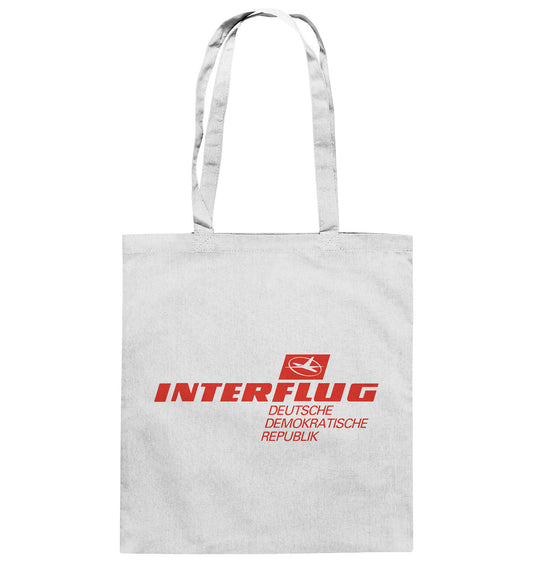 DDR Ostalgie Baumwolltasche •  INTERFLUG