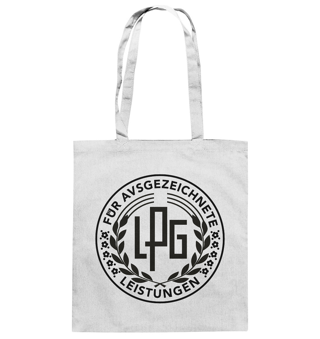 DDR Ostalgie Baumwolltasche • LPG - ORDEN FÜR AUSGEZEICHNETE LEISTUNGEN - hell