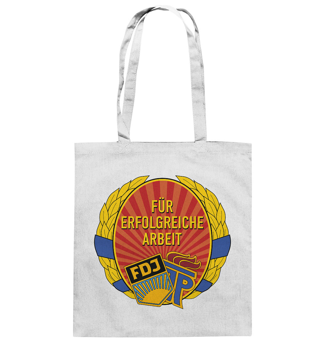 DDR Ostalgie Baumwolltasche • ABZEICHEN - FÜR ERFOLGREICHE ARBEIT