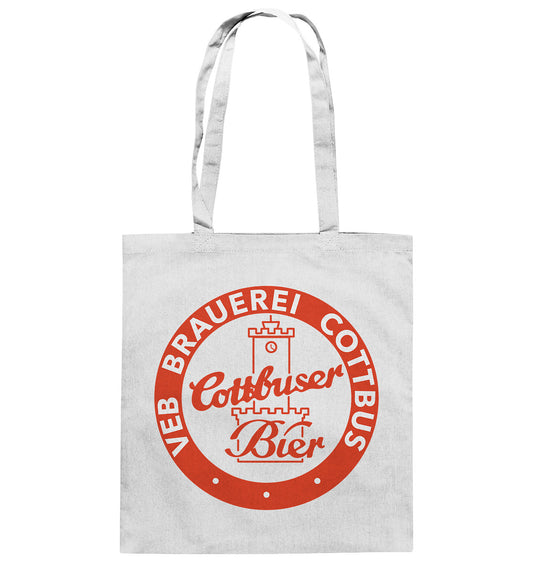 DDR Ostalgie Baumwolltasche • VEB BRAUEREI COTTBUS