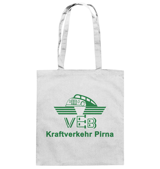 DDR Ostalgie Baumwolltasche • VEB KRAFTVERKEHR PIRNA
