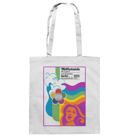 DDR Ostalgie Baumwolltasche • WELTFESTSPIELE BERLIN, DDR 1973