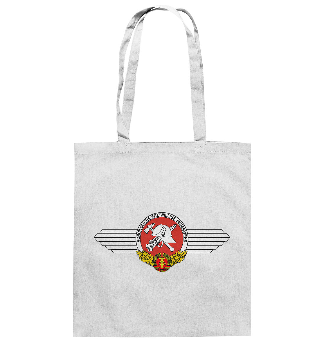DDR Ostalgie Baumwolltasche • VORBILDLICHE FREIWILLIGE FEUERWEHR DER DDR