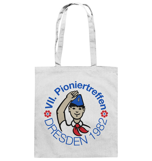 DDR Ostalgie Baumwolltasche • 7. PIONIERTREFFEN - DRESDEN 1982