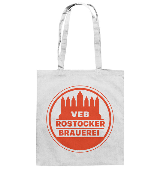 DDR Ostalgie Baumwolltasche • VEB ROSTOCKER BRAUEREI